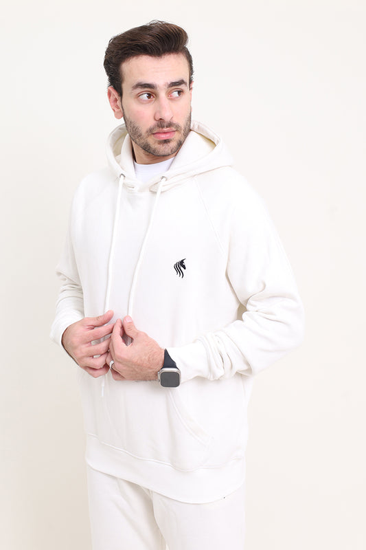 Zircon Premium Cotton Fleece Tracksuits Off White