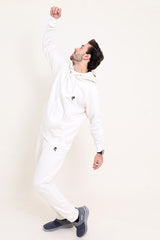 Zircon Premium Cotton Fleece Tracksuits Off White