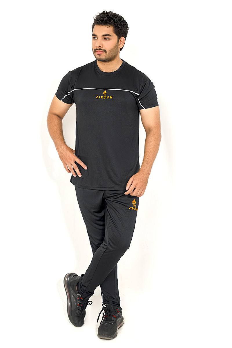 Zircon Stylish Tracksuit Black